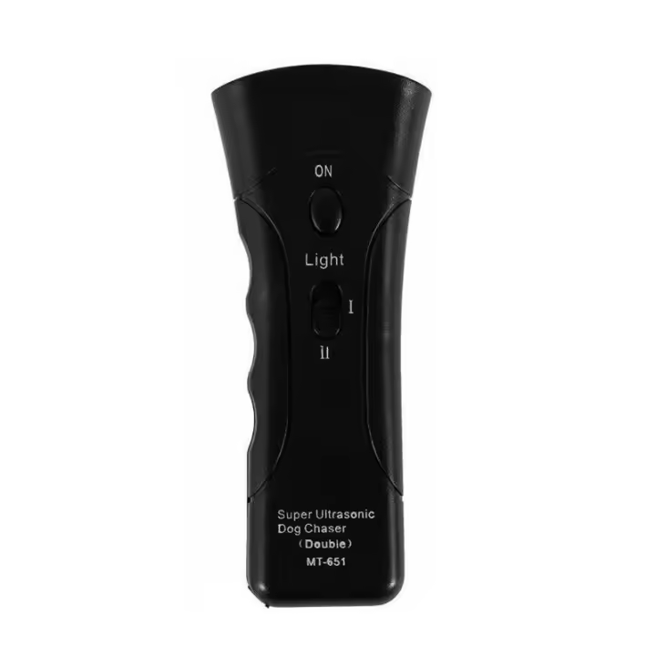 Repelente Ultrasonido Para Perros Portátil Con Indicador LED Y Correa Dispositivo De Entrenamiento Para Mascotas Anti Ladrar - 1