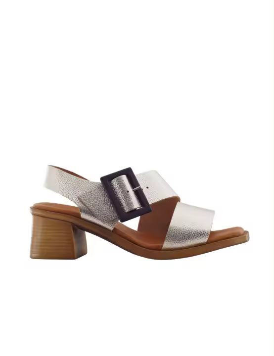 ESCOOLERS SANDALIA BAAL PIEL T/MEDIO HEBILLA GRANDE MUJER - 1
