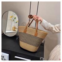 Bolso de paja premium para mujer - Tote de verano estilo boho, diseño exclusivo para playa y looks urbanos（42*28*13cm） - details 21