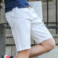 Shorts De Lino Y Algodón Para Hombre Transpirables De Color Sólido Ropa De Calle Para Fitness 2024 - details 1