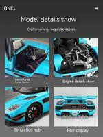 Coche De Colección De Aleación Con Sonido Luz Y Función De Retroalimentación Para Niños CCA Diecast Metal 1:24 Regalo Para Chicos - details 9