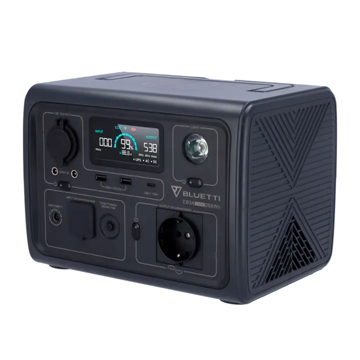 Baterí­a portátil  - Gran capacidad   268.8Wh - Potencia salida 600W max | LiFePO4  - Salidas multiples/Formas de recarga múltiple - 2500 ciclos de vida | Linterna - Pantalla LCD | Control a través la App - 1