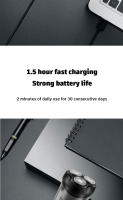 Afeitadora Eléctrica Para Hombres USB Recargable Máquina De Afeitar Barba Potente Impermeable Cuchilla Eléctrica Rotatoria - details 4
