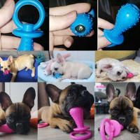 Juguete Masticable Para Perros Pequeños Forma De Hueso Resistente Al Mordisco Juguete De Goma Suave Para Entrenamiento Y Masticar - details 1