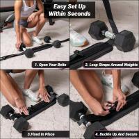 Cinturón De Ejercicio Con Dumbbell Para Efectivo Glute Bridge Soporte De Peso Para Entrenamiento De Cintura Y Glúteos Barra De Mancuerna Fitness De Cintura - details 4
