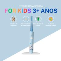 Cepillo de Dientes Eléctrico Infantil, niño y niña, con Tapa Cabezal de Conejito, Sónico y Recargable USB, 3 Modos de Cepillado, Suave y Divertido para Niños, Impermeable IPX7, Incluye 3 Cabezales de Repuesto - Extrahouse - details 0