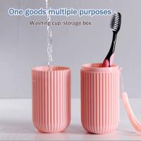 Copa Portátil Para Cepillo De Dientes Y Pasta De Dientes Organizador De Viaje Estuche De Almacenamiento Creativo De Plástico Para Baño - details 2