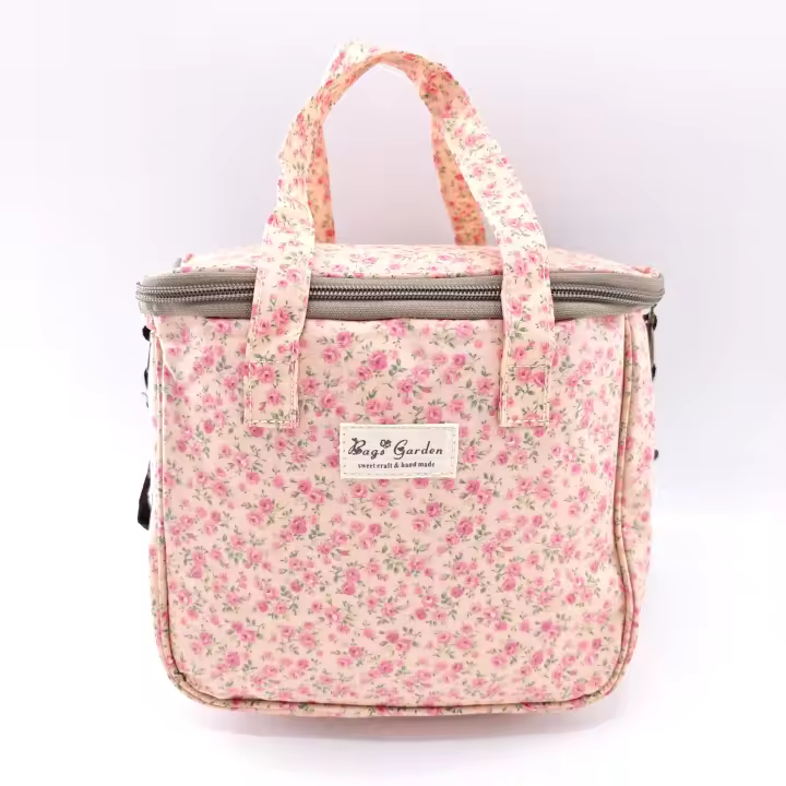 Bagsgarden Bolso nevera Impermeable con flores - 1