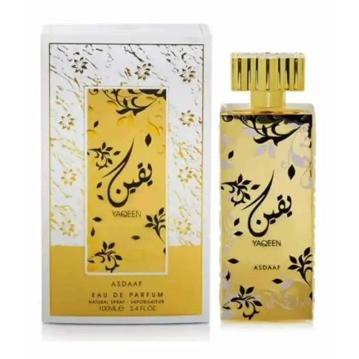 perfume árabe para mujer Yaqeen Eau de Parfum 100 ml Asdaaf Oriental Árabe Perfume de Emiratos. fragancia árabe femenina - 1