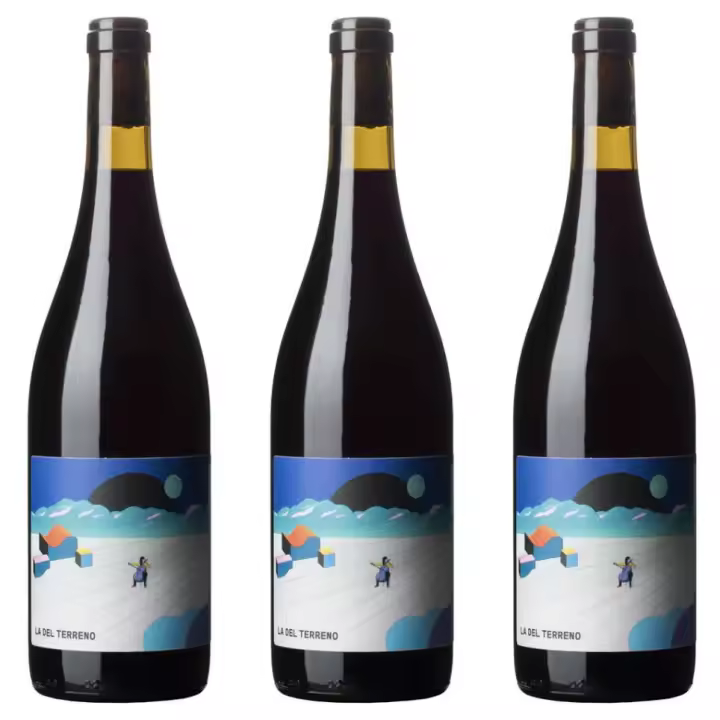 3 x La del Terreno 2022 PACK 3 BOTELLAS vino tinto artesano y natural pequeña producción monastrell, garnacha y airén de parcelas de montaña - 1