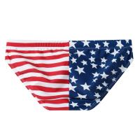 Bikini Briefs De Natación Para Hombre Estilo American Flag Print Sexy Shorts De Playa Traje De Baño Con Patrón De Estándares - details 15