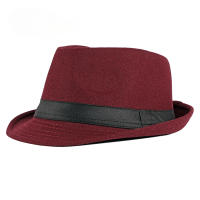 SombreroFedora Para Hombres Y Mujeres Negro Estilo Jazz De Primavera Verano Sombreros De Bolso Decorativos Para Bodas Y Fiestas Material Polyester - details 4