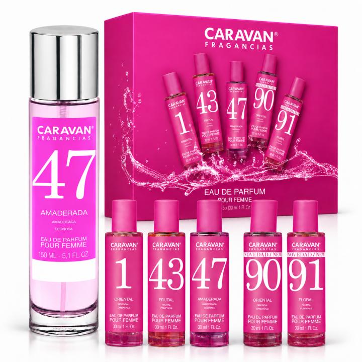 Caravan Perfume de Mujer Floral - 150 ml + Estuche 5 Minis de Viaje 30 ml — oferta en Miravia