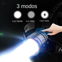 Lámpara Frontal LED De Alta Potencia 800W 500000000LM Super Brillante Con Zoom Y Impermeable Para Camping Exterior Trabajo Caza - details 7