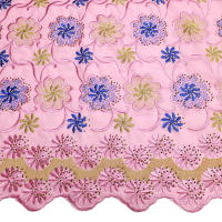 Tela De Encaje Africano De Algodón Para Mujer 5 Yardas Ideal Para Vestidos De Boda Y Fiestas Costura Y Bordado - details 16