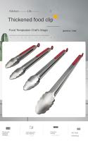 Pinzas De Alimentos De Acero Inoxidable Para Barbacoa Y Grill Tamaños Variados 9 Pulgadas 12 Pulgadas 14 Pulgadas 16 Pulgadas Herramientas De Venta Al Por Mayor - details 0