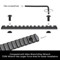 Juego De 10 Piezas De Tornillos Y Tornillos De Reemplazo Para Guardabarros M-LOK Accesorios De Arma Para Caza Aleación De Aluminio - details 0