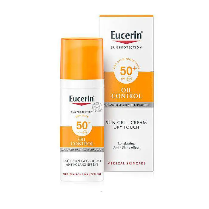Eucerin Solar Spf50 Gel-Creme Rostro 50 ml + Regalo Fluido Matificante Dermopure 5 ml y Solar Hydro Protect 5 ml - 1