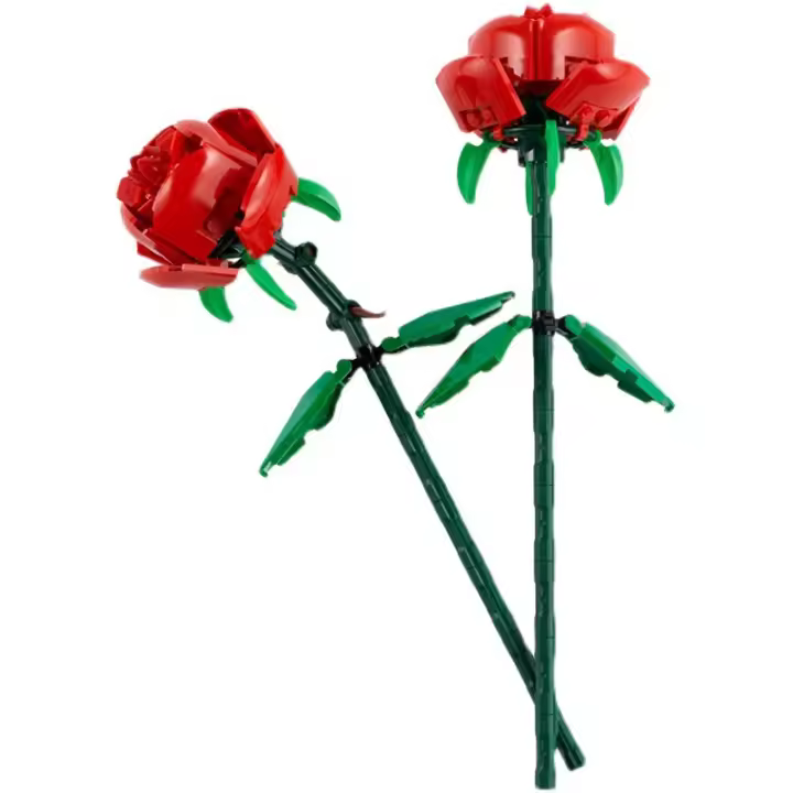 Rosas Botánicas - Set de construcción con flores artificiales - Regalo para madres o decoración floral para niñas y adolescentes mayores de 8 años - Colección Botánica - 1
