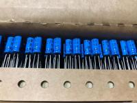 10PCS Condensador Electrolytico Estándar Holland BC Serie 037 1uF/100V Automotriz Original Empaque En Bolsa Color Azul - details 0