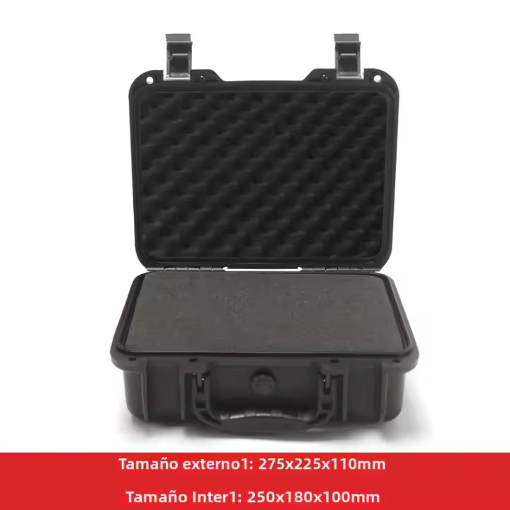 Caja De Seguridad Portátil Para Instrumentos Y Equipamiento De Camera Caja De Herramientas Impermeable Y Antigolpes Con Espuma - 1