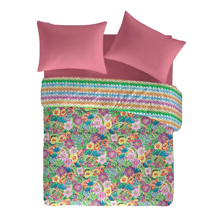 NAF NAF - Funda nórdica reversible de algodón 144 hilos LOLA A-B. Varias medidas disponibles. - 1