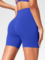 Summer High Waisted Yoga Shorts Fashionable and Sexy Running Fitness Pants Solid Color Yoga Leggings Customizable labels - details 8