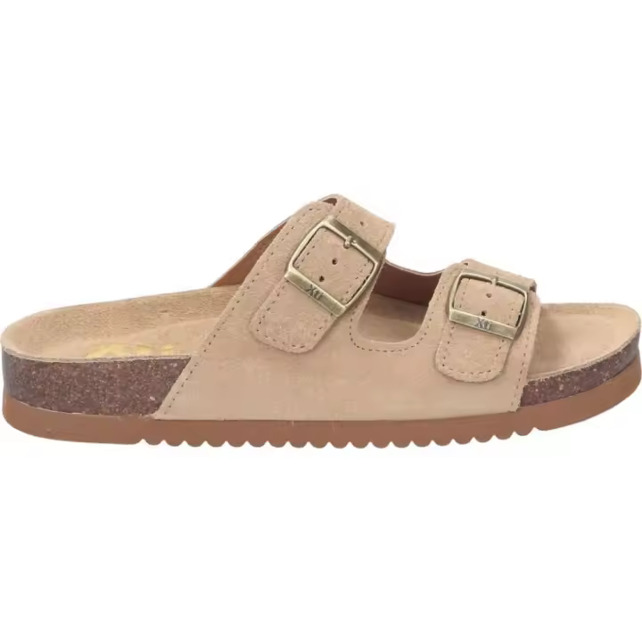XTI | Sandalias XTI para Moda Joven – Sandalia en Color Camel con Detalle de Hebilla – Sandalia de Verano – Sin Cierre – Slip On – Punta Abierta – Cómodas y Versátiles – Estilosas – Combinables – Modelo 142552 - 1
