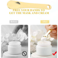 2pcs Spatula De Rostro Masajeador Cuchara De Crema Para Los Ojos Herramienta De Belleza Mini Scoop Aplicador De Maquillaje Instrumento Cosmético Para Cuidado De La Piel - details 3