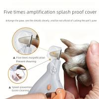 Tijeras De Uñas Para Mascotas LED Para Perros Y Gatos Fácil Y Seguro Con Luz Para Cuidado De Las Patas Animales - details 1