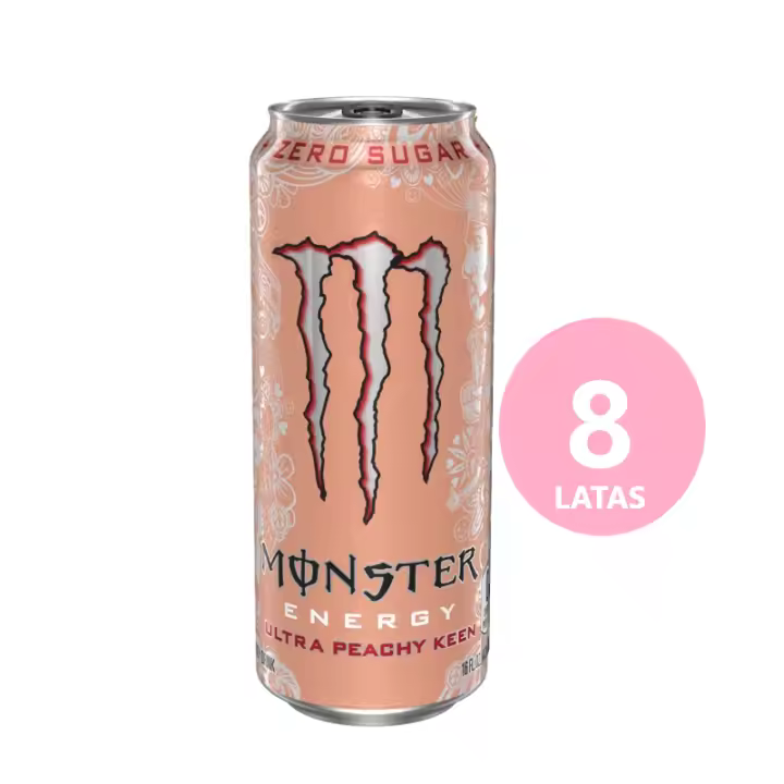 Monster Energy Drink Ultra Peachy Keen 24 / 8 x 500ml  BEBIDA ENERGÉTICA  NACIONAL - 1