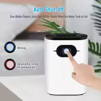 Deshumidificador Eléctrico 1200ML Deshumidificador de Aire Absorbedor de humedad Tanque de Agua Mini deshumidificador portátil Deshumidifier antimoho para el hogar 1 Pieza - details 4