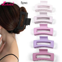 Juego De 5 Piezas De Pinzas Para Cabello De Mujer Estilo Sencillo Color Sólido Fuerte Adhesión Clips De Plástico Moda Accesorios Para El Cabello - details 6