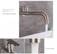 Grifo De Baño Individual De Niquel Pulido Para Pared Grifo De Escobilla Giratorio Accesorios De Baño Montaje En Pared - details 11