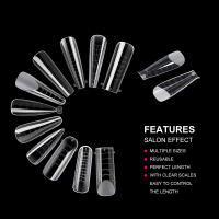 TP 145pcs Sistema De Uñas Mate Duet Dual Formas Para Gel De Uñas Top Molds Constructores Extensión Cobertura Total Dedos Falsos Herramientas - details 1
