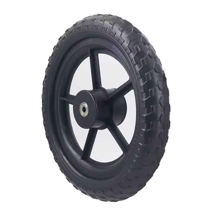 Rueda Sólida De 12 Pulgadas Para Carrito De Equilibrio No Inflable Frontal Y Trasera Plástica De Alta Calidad Accesorios Para Patinetes - 1