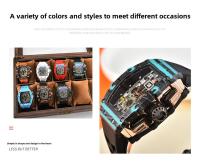 Reloj Deportivo De Nueva Generación Con Diseño Hueco Y Mecanismo Moderno Reloj De Cuarzo Con Tres Discos Pequeños Para Negocios - details 1