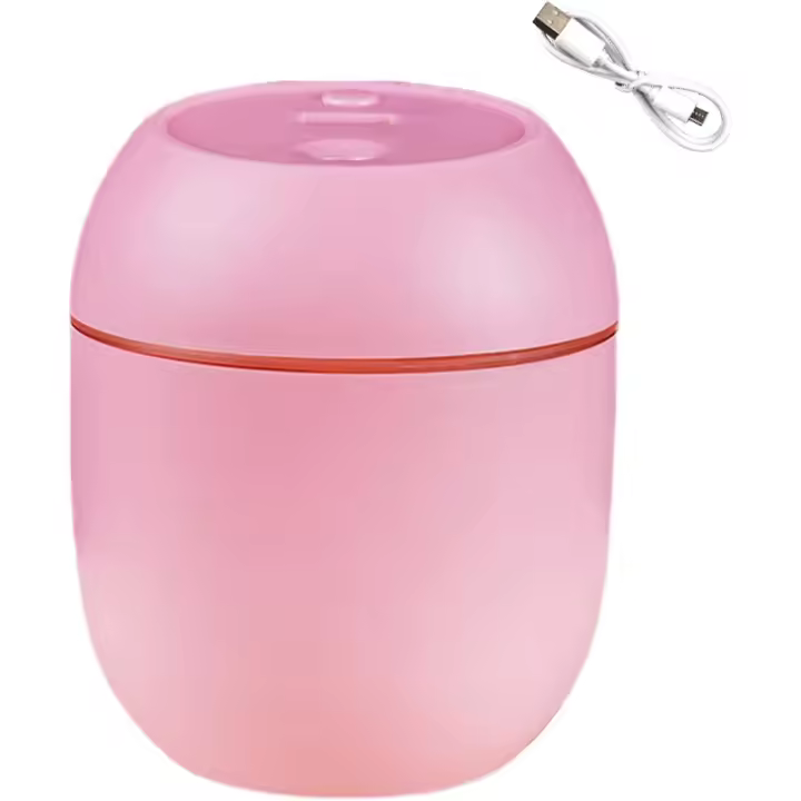 Minihumididiffador de Aire Silencioso para dormitorio en casa, color rosa - 1