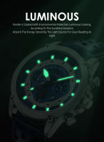 Reloj Deportivo De Moda Para Hombre SINOBI Cronógrafo De Acero Inoxidable Luz Solar Calendario Resistente Al Choque Y Agua Manos Luminosas - details 8