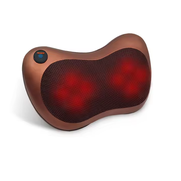 Masajeador de cuello y espalda, Almohada de Masaje Relajante con función de Calor y rotación de 360°,  Shiatsu para Hombros y Espalda, Incluye cinturón de extensión, Masaje para el Cuello - 1