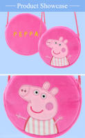 Bolso Bandolera De Peluche Peppa Pig Para Niñas Bolsa De Hombro Redonda De Dibujos Animados Monedero Regalo De Juguetes Para Niñas - details 4