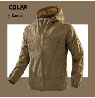 Chaqueta De Running Y Senderismo Para Hombres Con Capucha Y Protección UV50 Zipper Bolsillo Cintura Elástica Ultra Ligera Para Verano - details 12