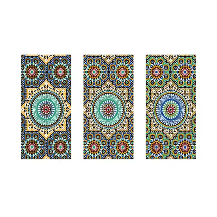 Toalla de Playa y Piscina Grande 90 x 170 cm - Estampado de Mandala - Uso Diario o Regalo - Toalla de Secado Rápido Poliéster - 1