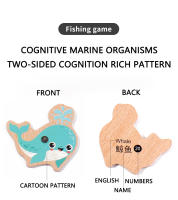 Juguetes De Pesca Magnéticos De Madera Montessori Para Niños Juego Educativo De Vida Marina Interactivo Para Padres Y Niños Aprendizaje Temprano - details 4