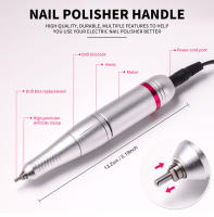 Máquina De Uñas Eléctrica De Alta Calidad Con Pantalla HD Y 45000 RPM Herramienta Profesional Para Manicura Y Pelacera De Metal - details 9