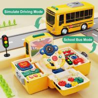 Juguete De Autobús Con Sonido Y Luz Juego De Ocupación Montessori Educativo Musical Para Niños Y Niñas Edad 4-6 Años Material ABS - details 10