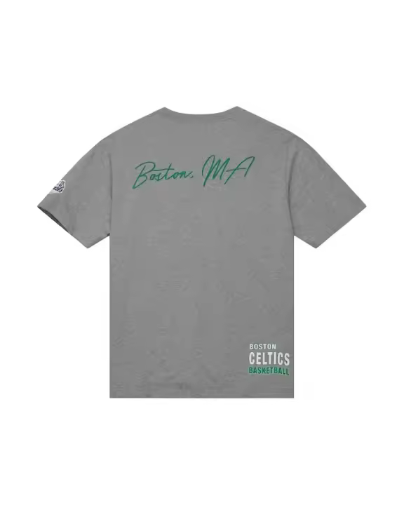 Camiseta Mitchell & Ness Gris Boston Celtics City Collectio Tee - 1