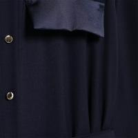 Vestido Midi De Estilo Camisa Para Mujer Con Cinturón Y Splicing Temperamento Traje De Trabajo Longitud Media Elegante Invierno 2024 - details 13