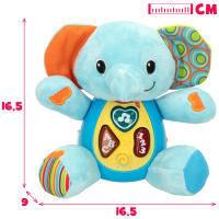 Winfun - Peluche luces y sonidos, juguete musical, interactivos, elefante, con luces de colores, sonidos, voz en español, educativo, sensorial, primera infancia, a partir de 3 meses - details 5