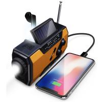 Mov-Cargador de teléfono Celular, SOS para hogar y Emergencia Radio de emergencia, manivela SOLAR DE 5000 mAh, Radio meteorológica portátil AM/FM/NOAA with LED interior，Carga de teléfonos móviles de generación de energía manual de emergencia - details 4